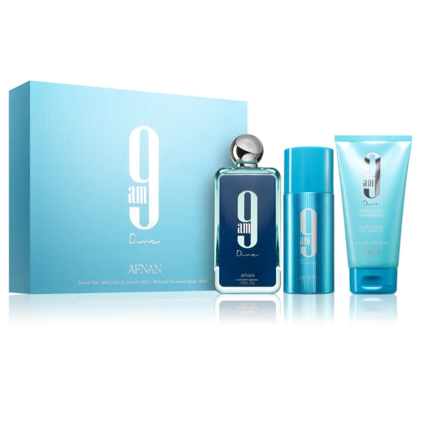 Afnan Estuche 9 Am Dive edp 100ml +Deo 150ml +S/G 150ml Unisex - Afnan - Default Title - Perfumisimo