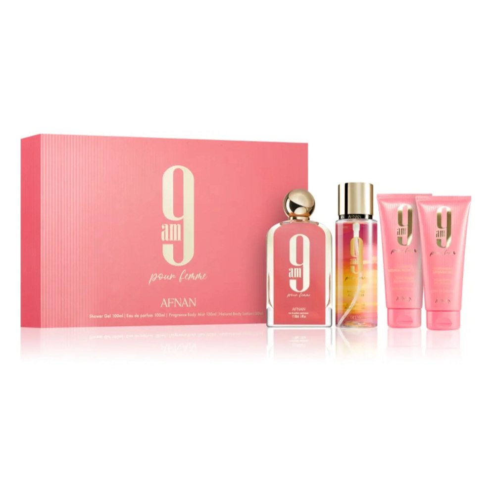 Afnan Estuche 9 Am Pour Femme edp 100ml + S/G 100ml +B/L 100ml + Colonia 150ml Mujer - Afnan - Default Title - Perfumisimo