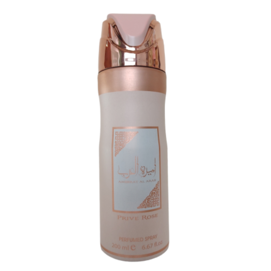 Lattafa Desodorante Ameerat Al Arab Prive Rose Spray 200ml Mujer