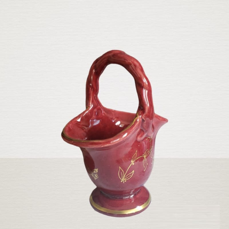 Canasto rojo para decoración alemán - Vintage - Default Title - Perfumisimo