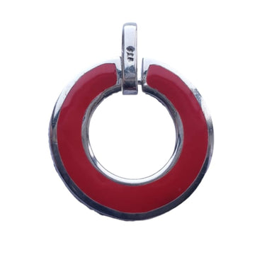 Dije rodinado esmaltado rojo con cristales Plata Italiana 925 - Metalli - Default Title - Perfumisimo