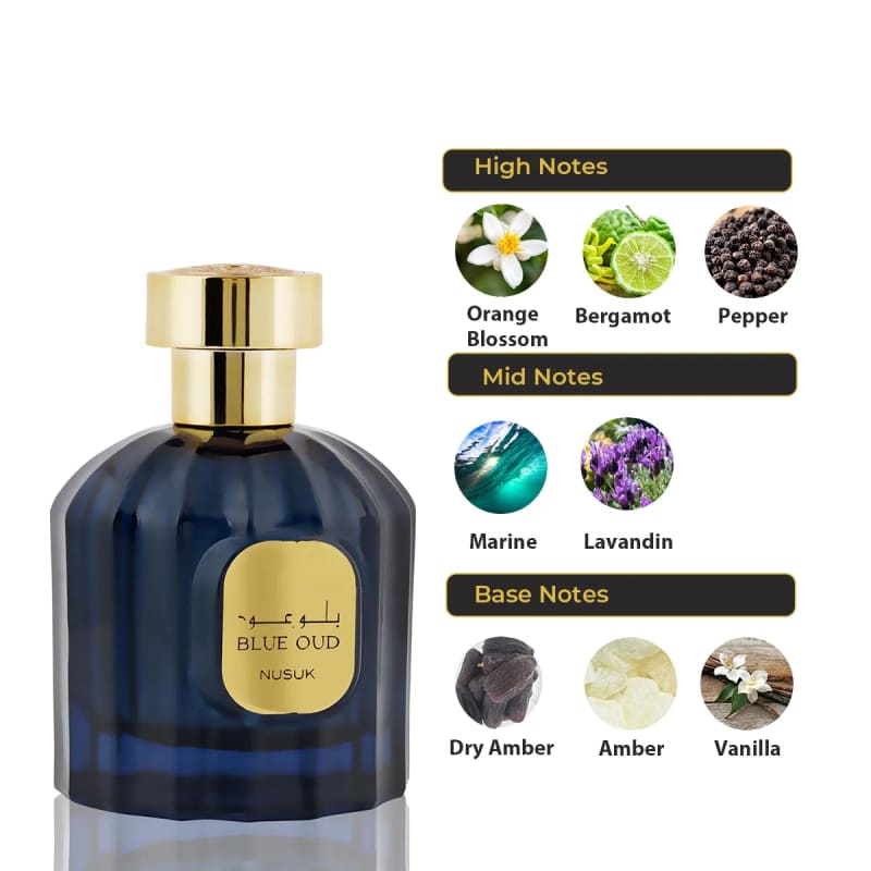 Nusuk Blue Oud edp 100ml Hombre - Nusuk - Default Title - Perfumisimo