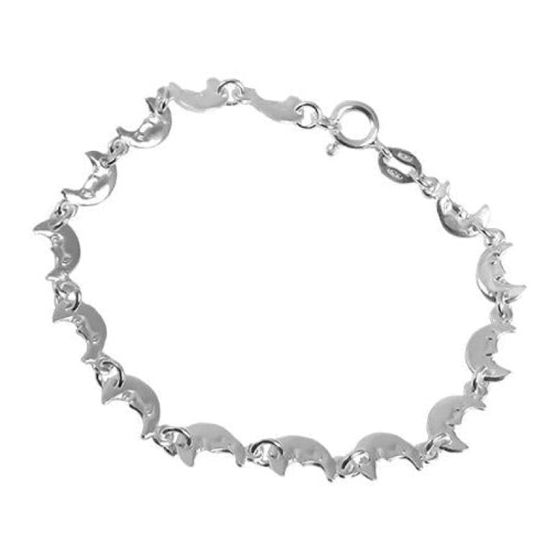 Pulsera de lunas italiana 18cm Plata Italiana 925 - Metalli - Default Title - Perfumisimo