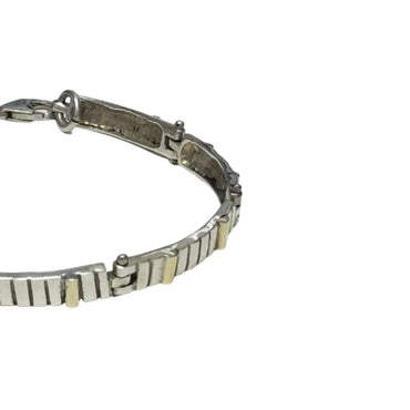 Pulsera Plata y aplicaciones de Oro barras - Metalli - Default Title - Perfumisimo