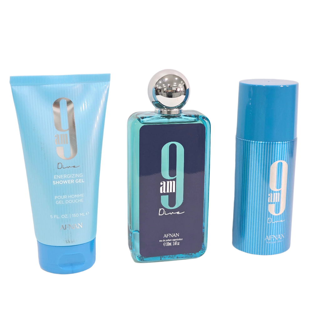 Afnan Estuche 9 Am Dive edp 100ml +Deo 150ml +S/G 150ml Unisex - Afnan - Default Title - Perfumisimo