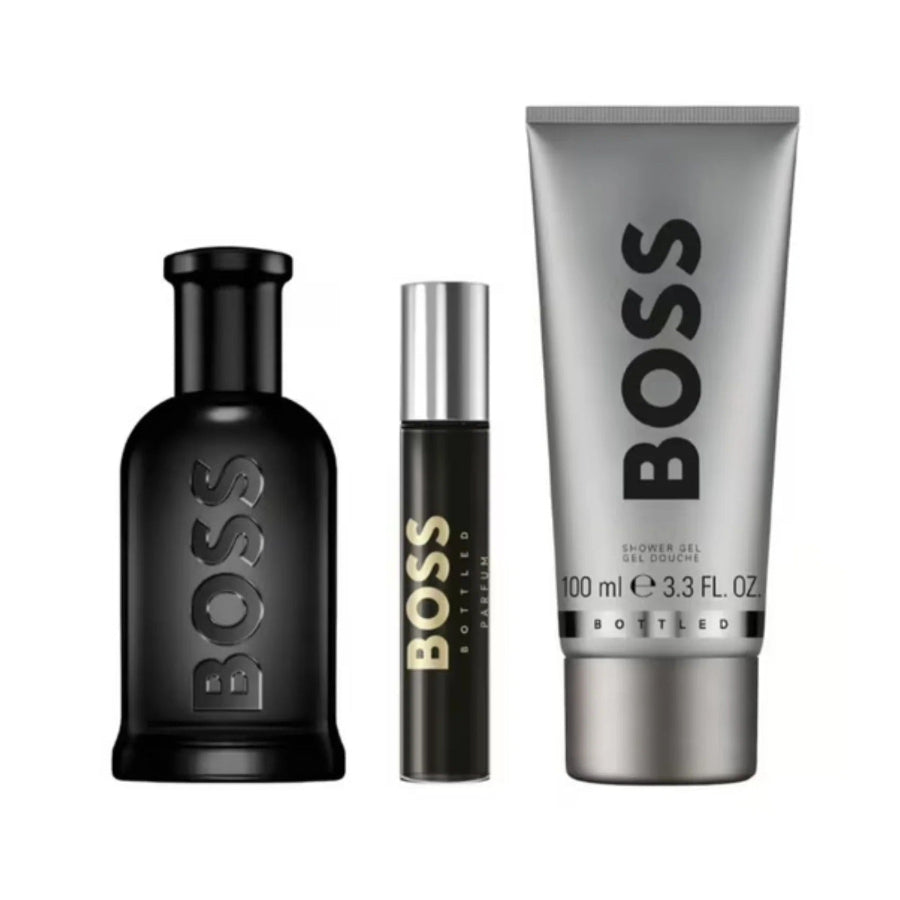 Hugo Boss Estuche Bottled Parfum 100ml + 100ml S/G + 10ml Mini Hombre (Sin celofan)
