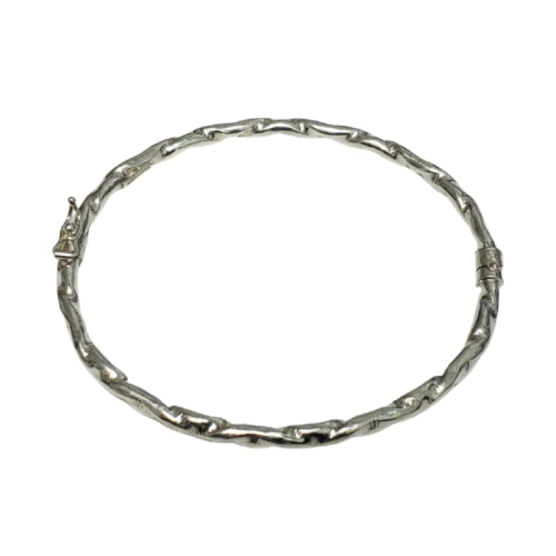 Pulsera rígida con diseño corrugado retráctil italiana - Metalli - Default Title - Perfumisimo